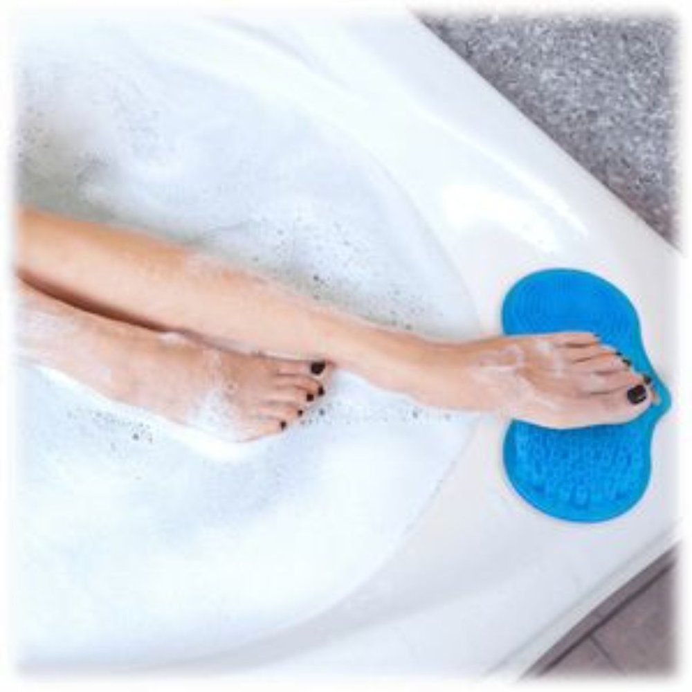 Cleansing Dual Foot Scrub & Pumice Shower Mat  NIB
